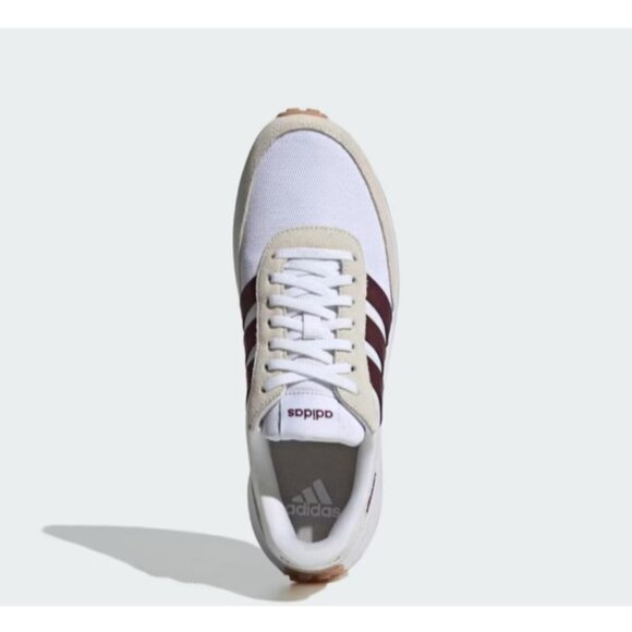Adidas Run 70s Running Shoes Mens 9.5 White Maroon Sneakers Train Gym IG1182 NEW main image 11
